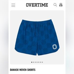 NWT - Overtime youth shorts damask print - size large